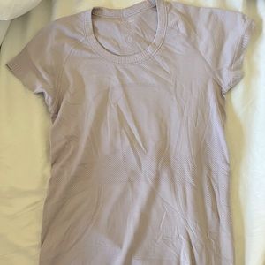 Purple grey lululemon swiftly tech tee